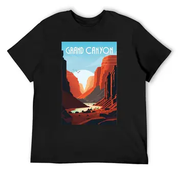 Футболка Grand Canyon Мужские Потрясающие футболки Премиум-класса, футболка в стиле хиппи с короткими рукавами, топы оверсайз на заказ