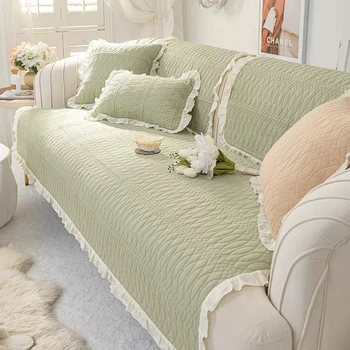 Хлопковая диванная подушка Four Seasons из универсальной нескользящей ткани Простая современная гостиная с тканью для полотенцесушителя на спинке
