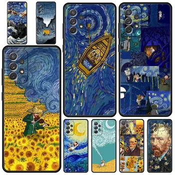 Художественный Эстетический Ван Гог Звездный Чехол для телефона Samsung Galaxy A13 A51 A71 A21S A12 A11 A31 A41 A23 A53 A73 A52 A32 5G A03S Чехол