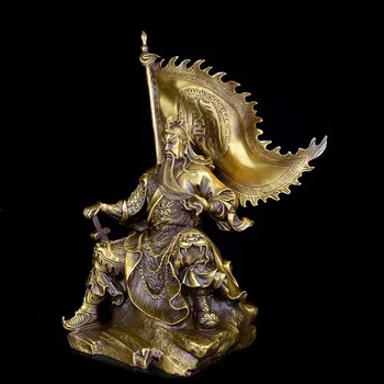 Чистая медь qikaidesheng Guan Gong бронзовый орнамент открывающий металлический подарок для рукоделия
