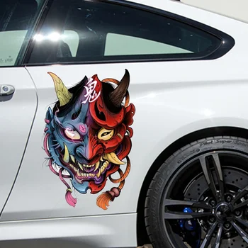Японский Дьявол самурай автомобильная наклейка шаблон окна автомобиля мотоцикл ноутбук наклейка пользовательский шаблон DIY автомобильная наклейка наклейка
