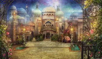 арабские фоны arabian palace Castle garden высококачественная компьютерная печать принадлежности для вечеринок фоны для фотостудий