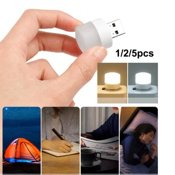 белые теплые Маленькие лампы для чтения книг, светодиодный USB-разъем 5 В, Мини-ночник, зарядка блока питания для компьютера, Защита глаз, Настольные светильники