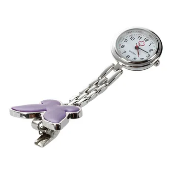 карманные часы - Карманные часы с пульсометром Nurses Wacht, тема кварцевой бабочки