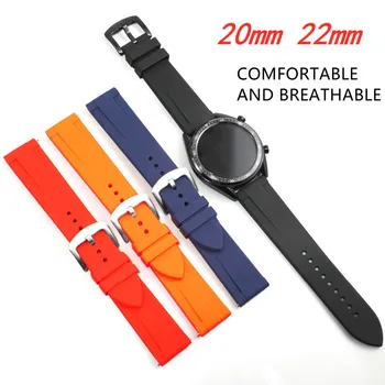 универсальный ремешок для часов Samsung Huawei Watch серии Watch 20 мм 22 мм, водонепроницаемый и пылезащитный браслет, быстросъемный ремешок для часов