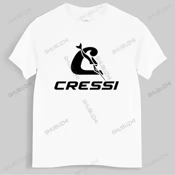 хлопчатобумажная футболка мужские летние футболки scuba Cressi Company Футболка из трикотажной удобной ткани Забавные Футболки Мужские Футболки