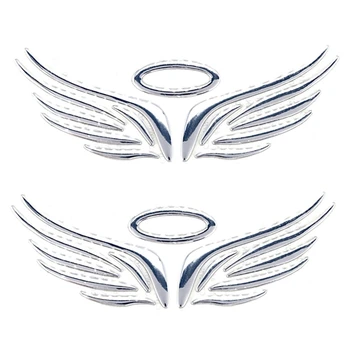2X 3D Крылья Феи Ангела Автомобиль Авто грузовик логотип Эмблема значок Наклейка Наклейка 3 цвета