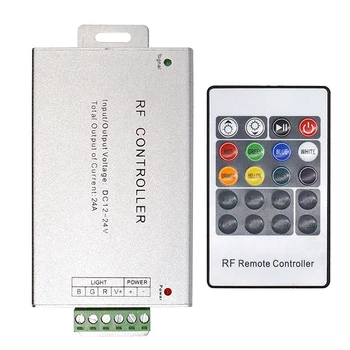 5-кратный светодиодный контроллер 12-24 В, Радиочастотный красочный пульт дистанционного управления с 20 клавишами, RGB регулятор затемнения световой панели
