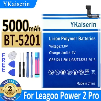 5000 мАч YKaiserin Аккумулятор BT-5201 BT5201 для LEAGOO Power 2 Pro Power2 Pro 2Pro Bateria