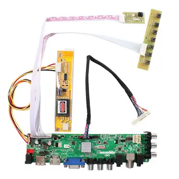HD-MI VGA AV USB ATV DTV ЖК-плата контроллера Работает с 14,1 дюймов 15,4 дюймов 1280x800 LTN141AT01 T02 T03 T07 T10 B154EW01 W02 и др.