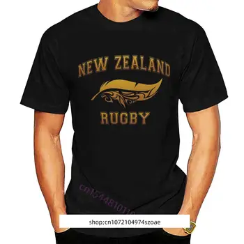 Kaus Pria Motif Kustom Leher O Mode Katun 100% Футболка Wanita Lucu Hitam Matahari Terbenam Maori Rugby Selandia Baru