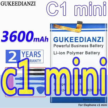 Аккумулятор GUKEEDIANZI Большой Емкости 3600 мАч Для Elephone C1 mini C1mini