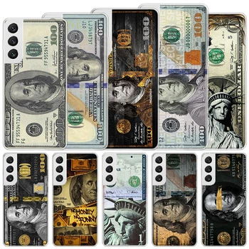 Банкнота Доллар Наличные Деньги Мягкий Чехол Для Samsung Galaxy S23 S22 S21 Ultra S20 FE S10 Plus Чехол Для Телефона S9 S8 + S10E S7 Edge Funda