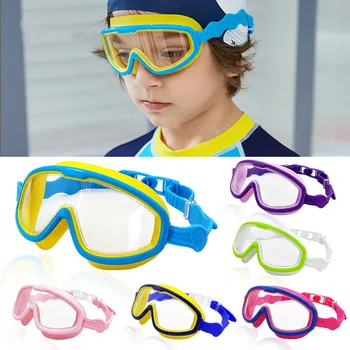 Водные виды спорта для детей 8-13 лет, не протекающие Противотуманные очки для плавания, Очки для плавания, Аксессуары для плавания, Плавательные очки