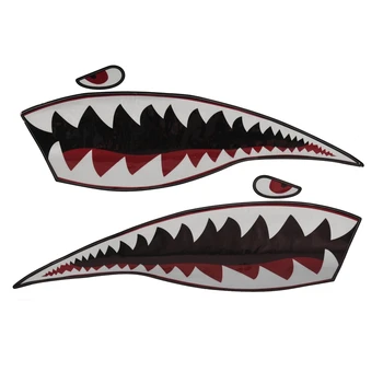 Водонепроницаемая наклейка из ПВХ Зубы акулы для каяка, лодки, автомобиля, грузовика, наклейки