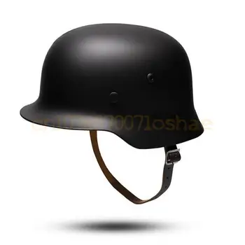 Высокопрочная нержавеющая сталь, классический шлем времен Второй мировой войны, немецкий режим 1/2. Подходит для защитного шлема мотоцикла Harley M35.