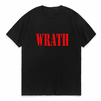 Дизайн логотипа Limited WRATH Natural Selection Графическая мужская футболка Летняя модная уличная одежда Из хлопка с круглым вырезом и коротким рукавом, футболка
