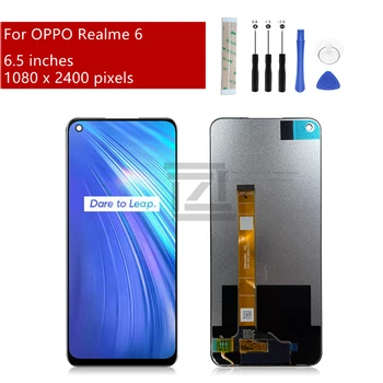 Для OPPO Realme 6 дисплей ЖК-Сенсорный Экран Дигитайзер В Сборе С Рамкой Для Realme 6 Запасные Части для Ремонта ЖК-дисплея 6,5