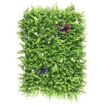 Искусственный луг 60x40 см, настенная панель из искусственной травы для свадьбы или украшения дома - 2