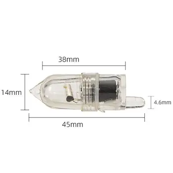 Лампа для приманки для рыбалки Легкая лампа для рыбалки Мини-сигнализация Универсальная светодиодная подводная мигающая лампа Качественные аксессуары