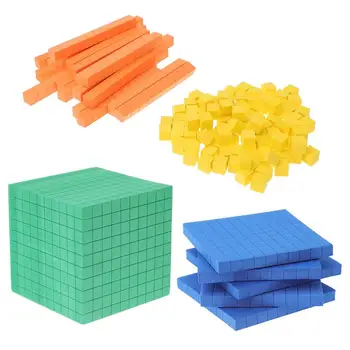 Математические Блоки, Считающие Кубики, Игрушки, Обучающая База Для Детей, Манипулятивные Средства, Десять Счетчиков Игрушек, Математический Счетный Куб, Школьные Игрушки