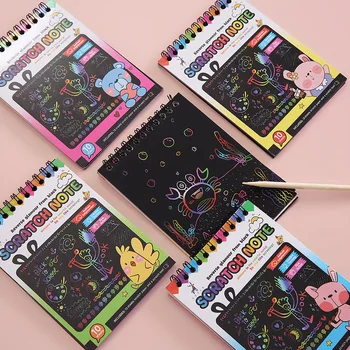Набор бумаги Rainbow Magics для рисования, игрушки для рисования граффити, сделай сам, Детские развивающие игрушки Монтессори