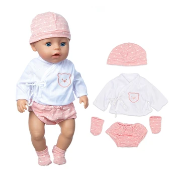 Новинка 2023 года, 4 шт. / компл., подходит для одежды для новорожденных кукол 43 см, аксессуары для кукол-реборнов