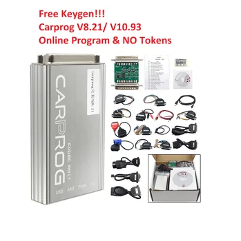 Онлайн Carprog V8.21 + Keygen Полный Адаптер Car Prog V10.9 Для автоматического ремонта Программатора Airbag/Radio/Dash/IMMO/ECU