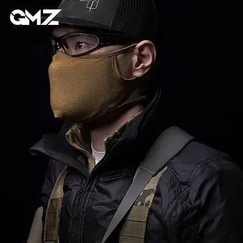 Открытый тактический защитный чехол для лица Дышащая Эластичная Мягкая маска без ушей Airsoft Combat Mask Размер M/ L