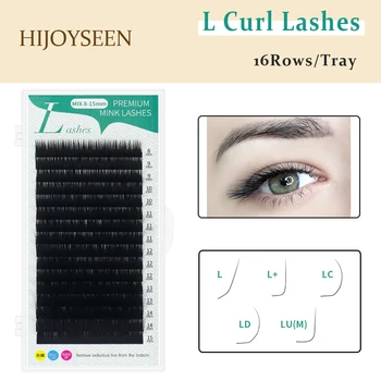Поставщик индивидуальных натуральных ресниц для наращивания HIJOYSEEN L Curl Lashes L /L +/LC/LD/M