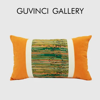Поясничная наволочка GUVINCI в стиле бохо-шик, этнический дизайнерский декоративный чехол в виде тыквы желтого цвета для гостиничных апартаментов и фермерского дома
