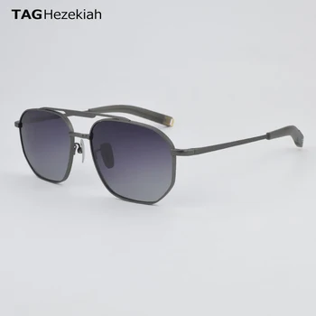 ТЕГ Hezekiah Titanium брендовые солнцезащитные очки мужские солнцезащитные очки высшего качества мужские винтажные брендовые дизайнерские солнцезащитные очки UV400 Очки женские