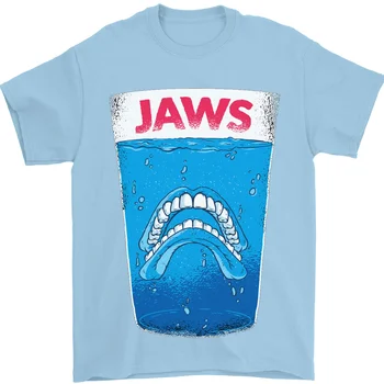 Футболка Jaws Parody Dental Skull Teeth из 100% хлопка